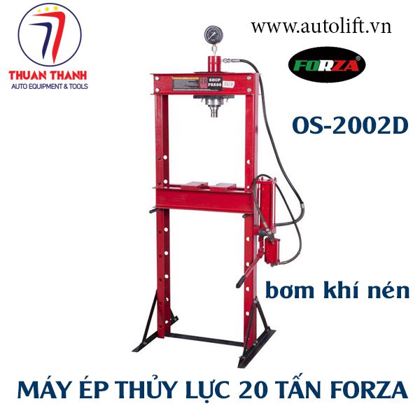 Máy ép thủy lực 20 tấn sử dụng bơm khí nén Forza OS-2002E