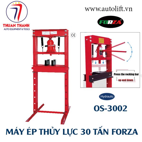 Máy ép thủy lực 30 tấn Forza dùng con đội OS-3002