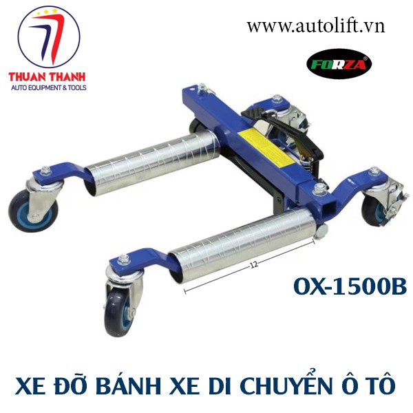 Xe nâng bánh xe di chuyển ô tô trong garage và showroom Forza OX-1500B