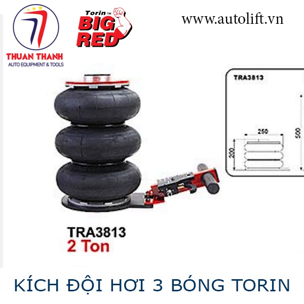 Đội kích bóng hơi 2 tấn 3 bóng Torin Bigred TRA3813