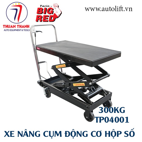 Xe nâng bàn hạ động cơ và hộp số 300kg Torin Bigred TP04001