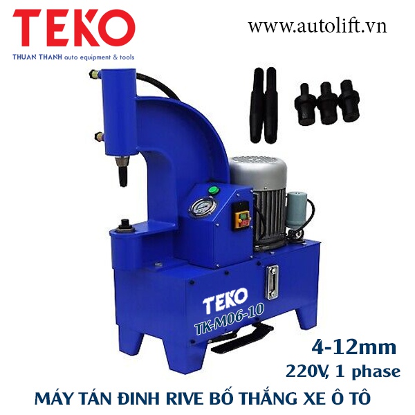 Máy tán bố thắng má phanh kiểu đứng TEKO TK-M06-10 100% dây đồng