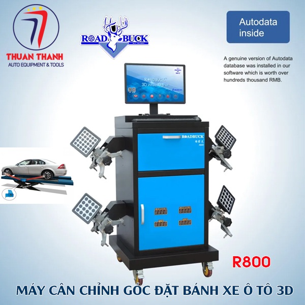 Máy cân chỉnh góc đặt bánh xe kiểu dáng camera 3D Roadbuck R800