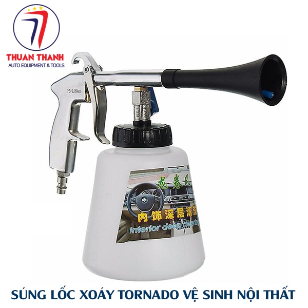 Thiết bị súng vệ sinh lốc xoáy tornado dùng vệ sinh nội thất xe ô tô