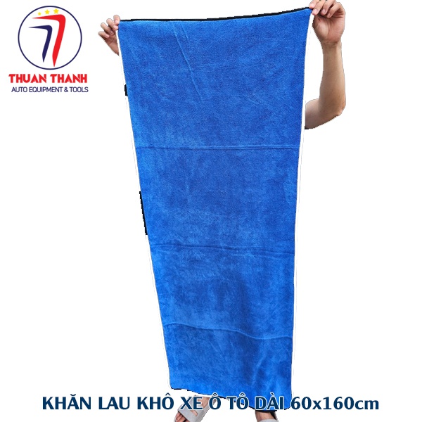 Khăn lau phủ mui trần xe ô tô du lịch sau khi rửa xong 60x160cm