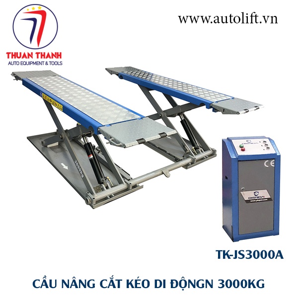 Cầu nâng cắt kéo nâng bụng di động 3000kg TEKO TK-JS3000A