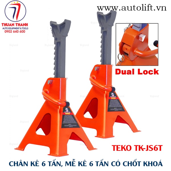 Chân kê gầm xe ô tô, mễ kê xe ô tô 6 tấn có chốt khoá TEKO TK-JS6T