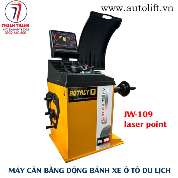 Máy cân mâm bánh xe ô tô du lịch ROTALY JW-109