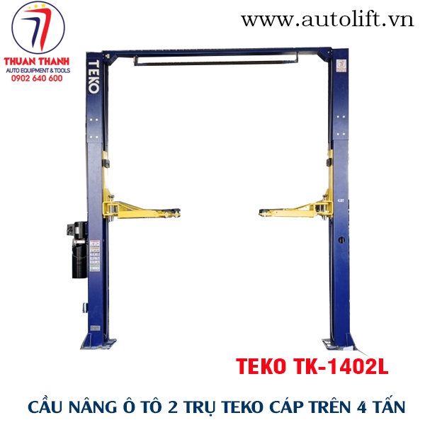 Cầu nâng ô tô 2 trụ cáp trên 4000kg TEKO TK-1402L