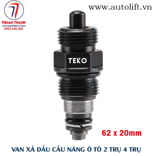 Van xả dầu cầu nâng ô tô 2 trụ 4 trụ 62mm x 20mm màu đen