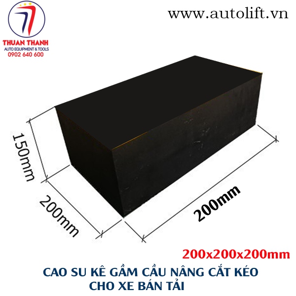 Cao su cầu nâng cắt kéo nâng bụng cao 150mm cho xe bán tải 7 chỗ gầm cao