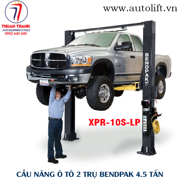 Cầu nâng ô tô 2 trụ cáp trên tải trọng 4.5 tấn Bendpak XPR-10S-LP