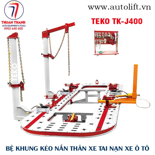 Thiết bị kéo nắn xe tai nạn 10 tấn dạng bệ nỗi